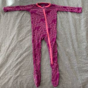Kickee pants footie with zipper starfish kangaroo